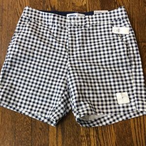 Women’s gingham blue and white shorts